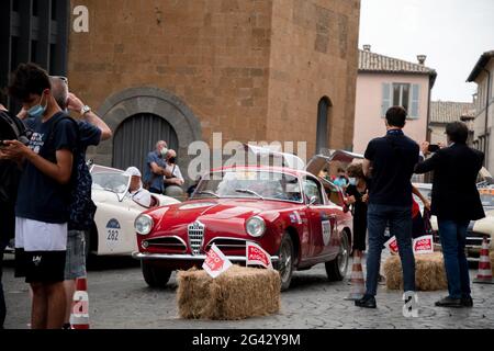 Civita Castellana, Italie. 18 juin 2021. John Elkann conduit à Orvieto pendant la troisième partie de la mille Miglia 2021 le 18 juin 2021 à Orvieto, Italie. Photo de Gianluca Checchi/Nouveau reporter / LM crédit: Live Media Publishing Group/Alay Live News Banque D'Images