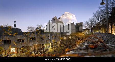 Rénovation de la cathédrale de pèlerinage de Neviges, Mariendom, Velbert, Allemagne, Europe Banque D'Images