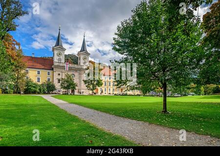 Eglise du monastère de Saint-Quirin, Monastère de Tegernsee, Tegernsee, haute-Bavière, Bavière, Allemagne Banque D'Images