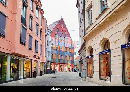 Weberhaus à Augsbourg, Bavière, Allemagne Banque D'Images