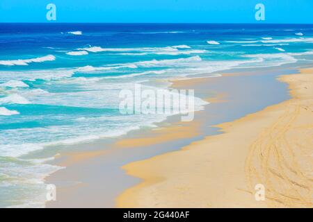 Soixante cinq Mile Beach, Fraser Island, Queensland, Australie Banque D'Images