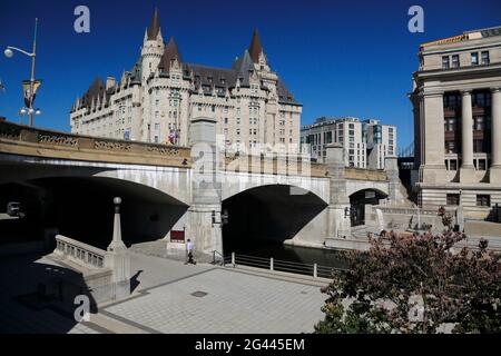 Sur le canal Rideau, Ottawa (Ontario), Canada Banque D'Images