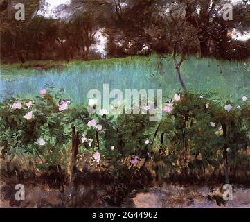 John Singer Sargent - Paysage Rose Trellis 1886 Banque D'Images