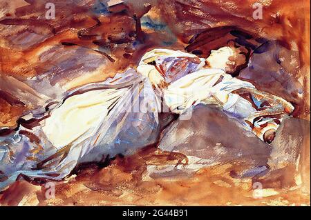 John Singer Sargent - Violet dormir 1908 Banque D'Images