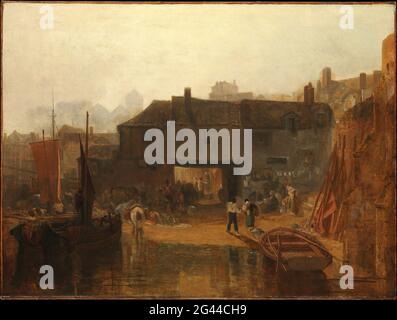 Joseph Mallord William Turner - Saltash avec le traversier d'eau Cornwall Banque D'Images
