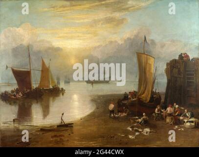 Joseph Mallord William Turner - le soleil se lève par la vapeur Banque D'Images