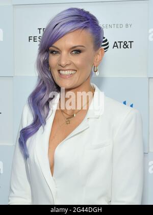New York, États-Unis. 18 juin 2021. Frankie Shaw assiste à la première mondiale de No soudain Move au Tribeca Festival 2021 à The Battery à New York, NY, le 18 juin 2021. (Photo de Stephen Smith/SIPA USA) crédit: SIPA USA/Alay Live News Banque D'Images