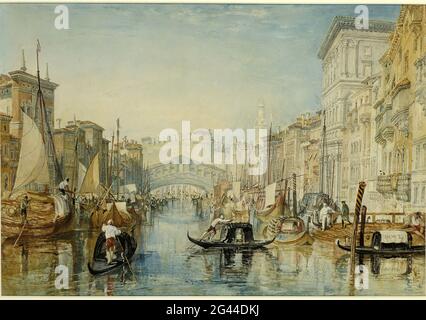 Joseph Malbord William Turner - Venise le Rialto Banque D'Images