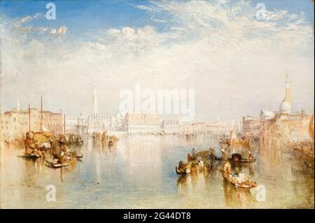 Joseph Malbord William Turner - vue de Venise le Palais Ducal Dogana et une partie de San Giorgio Banque D'Images