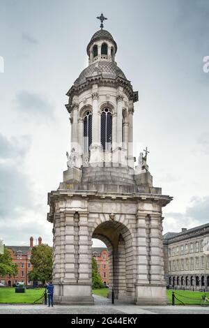 Campanile de Trinity College, Dublin, Irlande Banque D'Images