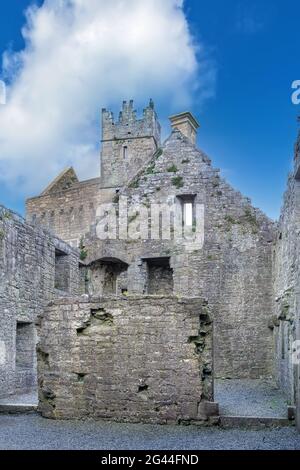 Ross Errilly Friary, Irlande Banque D'Images