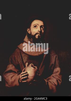 Jusepe de Ribera - St Francis Assisi 1643 Banque D'Images