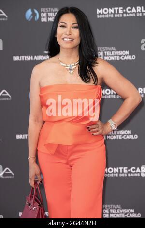 Monte Carlo, Monaco . 18 juin 2021. Anggun assiste à la cérémonie d'ouverture du 60ème Festival de télévision de Monte Carlo le 18 juin 2021 à Monte-Carlo, Monaco. Photo de David Niviere/ABACAPRESS.COM crédit: Abaca Press/Alay Live News Banque D'Images