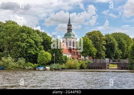 Eglise Saint-Christopherus, Friedrichstadt, Schleswig-Holstein, Allemagne Banque D'Images