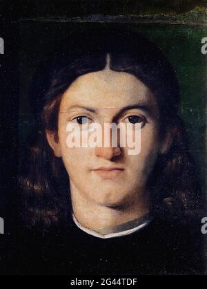 Lorenzo Lotto - Portrait Jeune Homme 1505 Banque D'Images