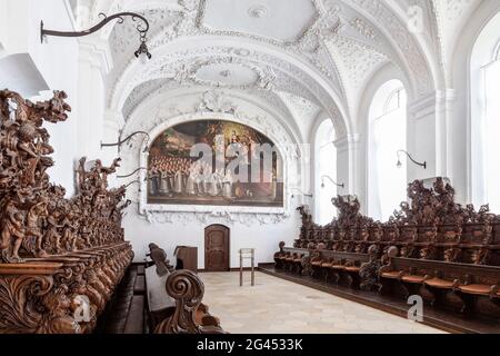 Maison de section dans le monastère d'Obermarchtal, commune près d'Ehingen, district d'Alb-Donau, Bade-Wurtemberg, Danube, Allemagne Banque D'Images