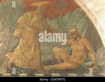 Paolo Uccello - création Adam 1445 Banque D'Images