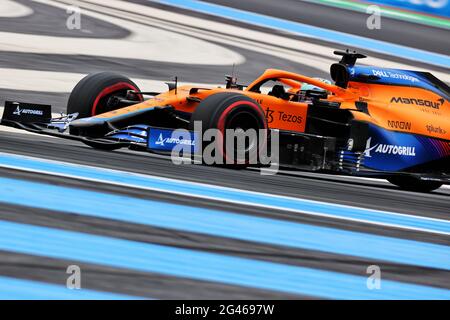 Le Castellet, France . 19 juin 2021. Daniel Ricciardo (AUS) McLaren MCL35M. 19.06.2021. Championnat du monde de Formule 1, Rd 7, Grand Prix de France, Paul Ricard, France, Jour de qualification. Crédit : XPB Images Ltd/Alamy Live News Banque D'Images