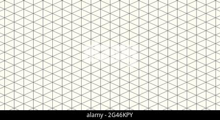 Papier quadrillé. Grille de couleurs isométrique sur fond blanc. Illustration transparente à lignes abstraites. Motif géométrique pour l'école, les copybooks, les carnets Illustration de Vecteur
