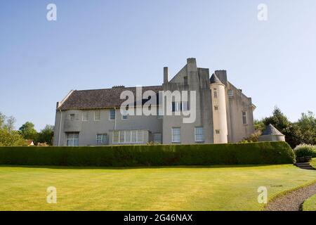 Hill House conçu par Charles Rennie Mackintosh pour les éditeurs de la famille Blackie Glasgow en 1904 .Helensburgh, Argyll, Écosse Banque D'Images