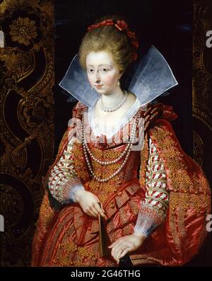 Peter Paul Rubens - Portrait de Charlotte Marguerite de Montmorency Princesse de Cond Banque D'Images