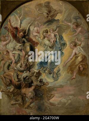 Peter Paul Rubens - la Vierge comme la femme de l'Apocalypse Banque D'Images