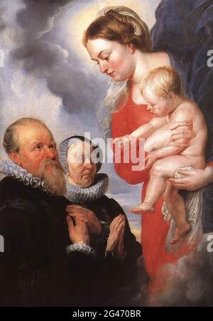 Peter Paul Rubens - enfant vierge 1604 Banque D'Images