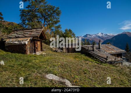 Automne dans les alpes suisses Banque D'Images