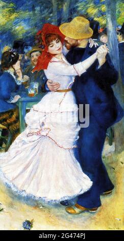 Pierre-Auguste Renoir - danse à Bougival Banque D'Images