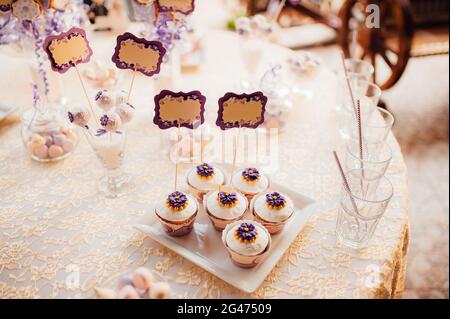 Réception de mariage délicieux bonbon Banque D'Images