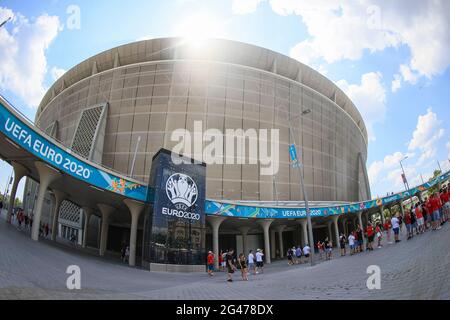 Budapest, Hongrie. 19 juin 2021. BUDAPEST, HONGRIE - 19 JUIN, match de championnat F de l'UEFA Euro 2020 entre la Hongrie et la France à l'arène de Puskas le 19 juin 2021 à Budapest, Hongrie. Alamy Live News / Gabriella Barbara crédit: Gabriella Barbara/Alamy Live News Banque D'Images