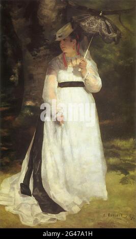 Pierre-Auguste Renoir - Lise Parasol 1867 Banque D'Images
