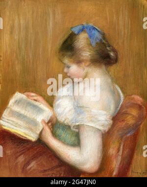 Pierre-Auguste Renoir - jeune fille qui lit 01 Banque D'Images