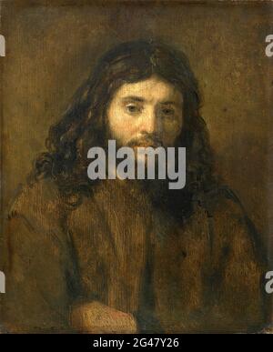 Rembrandt Harmenszoon Van Rijn - buste du Christ Banque D'Images