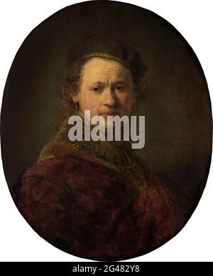 Rembrandt Harmenszoon Van Rijn - Auto-portrait 02 Banque D'Images