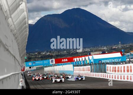 Départ de la course à Puebla ePrix 2021, 5ème réunion du Championnat du monde de Formule E 2020-21, sur l'Autodromo Miguel E. Abed du 18 au 20 juin, à Puebla, Mexique - photo Xavi Bonilla / DPPI Banque D'Images