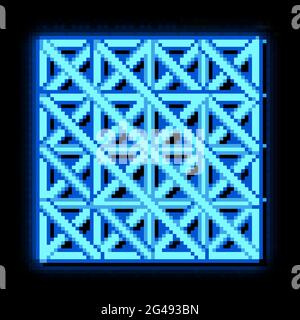 illustration de l'icône de lueur des carreaux de sol en trois d Illustration de Vecteur