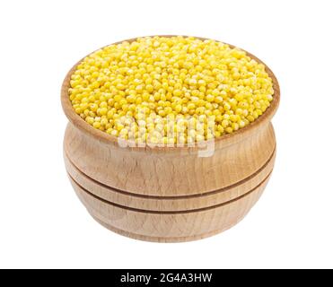 Millet isolé sur fond blanc Banque D'Images