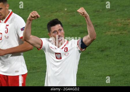 SÉVILLE, ESPAGNE - 19 JUIN : Lewandowski lors du 2020 match de championnat européen de l'UEFA de groupe E entre l'Espagne et la Pologne le 19 juin 2021 à Séville, Espagne. ((photo par support MB) Banque D'Images