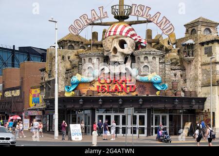 Coral Island sur le front de mer à Blackpool dans le complexe britannique de Blackpool dans le Lancashire Angleterre Royaume-Uni Banque D'Images