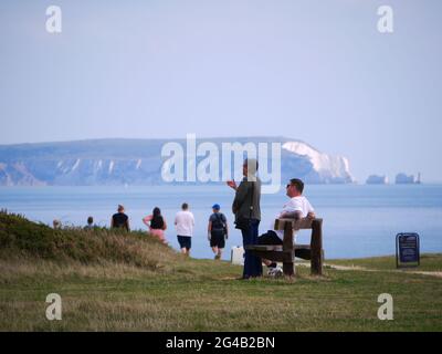 Hengistbury Head, Dorset, Royaume-Uni. Banque D'Images