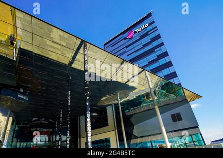 Westfield Mall of Scandinavia. Nouveau centre commercial situé à Solna, Stockholm, Suède. Banque D'Images