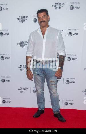 New York, États-Unis. 19 juin 2021. John Bianco participe à la première Clean lors du Tribeca Festival 2021 à Brooklyn Commons, MetroTech à New York. Crédit : SOPA Images Limited/Alamy Live News Banque D'Images