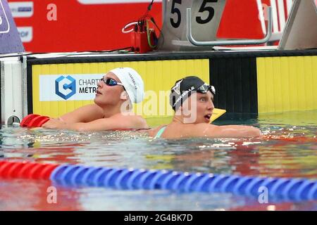 Chartres, France. 19 juin 2021. Marie Wattel du CN Marseille finale 100 m Nage libre lors des Championnats de natation 2021 élite française le 19 juin 2021 au complexe de l'Odyssée à Chartres, France. Photo de Laurent Lairys /ABACAPRESS.COM crédit: Abaca Press/Alay Live News Banque D'Images