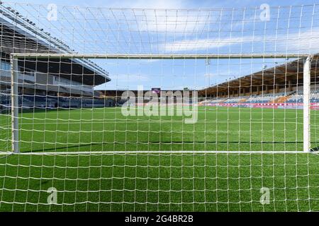 Uppsala, Suède. 20 juin 2021. Studenternas IP pendant le jeu d'Elitettan entre IK Uppsala et IFK Norrkoping à Studenternas IP à Uppsala, Suède crédit: SPP Sport Press photo. /Alamy Live News Banque D'Images