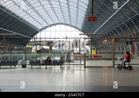 Gare internationale de St Pancras, Londres, Angleterre Banque D'Images