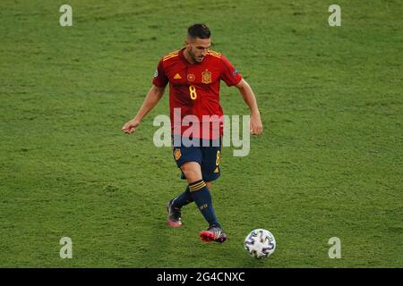 Séville, Espagne. 19 juin 2021. Koke (ESP) football : UEFA Euro 2020 Groupe E match entre l'Espagne 1-1 Pologne au stade la Cartuja à Séville, Espagne . Crédit: Mutsu Kawamori/AFLO/Alay Live News Banque D'Images