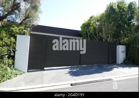 Beverly Hills, Californie, États-Unis 20 juin 2021 UNE vue générale de l'atmosphère de l'acteur Warren Beatty, acteur/comédien Eddie Murphy et chanteur/musicien Prince ancien domicile/maison le 20 juin 2021 à Beverly Hills, Californie, États-Unis. Photo par Barry King/Alay stock photo Banque D'Images