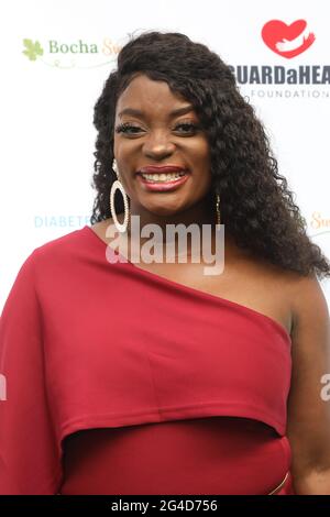 Newport Beach, Californie, États-Unis. 19 juin 2021. NIMI Adokiye présent à la Fondation GUARDaHEART présente une maladie cardiaque non masquée avec DIABETESPREDIY à Newport Beach, Californie. Crédit: Sheri Determan Banque D'Images