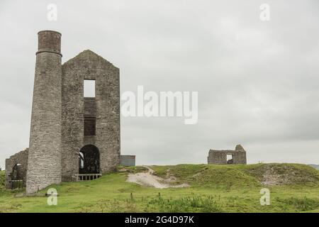 Magpie Mine nr Sheldon dans le Peak District National Park Derbyshire Angleterre Royaume-Uni Banque D'Images